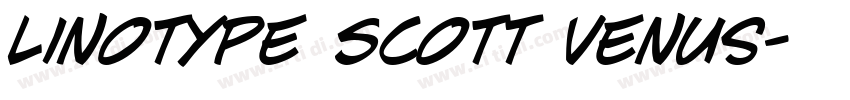 Linotype Scott Venus字体转换